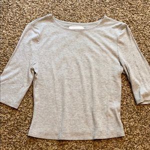 Grey 3/4 Sleeve Top